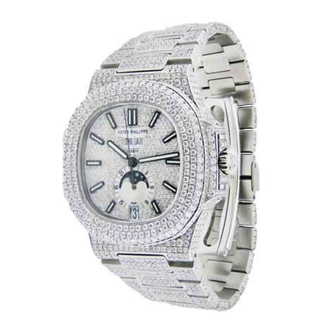 replica patek philippe nautilus iced out|patek philippe iced out price.